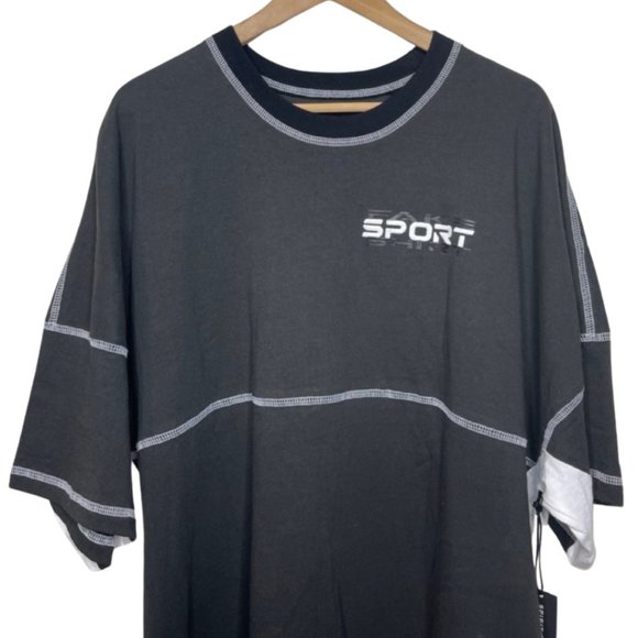 SPIRIT JERSEY | NWT Black & White Unisex NYC Fake Sports Shirt | Size XXL - Picture 3 of 11